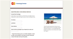 Desktop Screenshot of concierge.mastercard.com